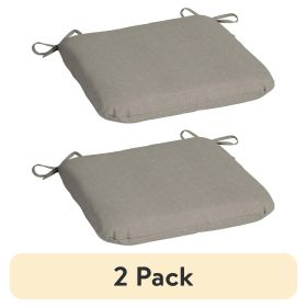(2 pack) 15.5"D x 17"W Tan Rectangle Outdoor Seat Pad (1 Pack)