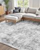 Large Area Rug 6 x 9 ft Anti-Skid and Tear-Resistant Floor Mat Bohemian Gray