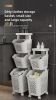Stitched Laundry Basket Household Dirty Clothes Storage Basket Bathroom Partition Floor to Floor Shelf Narrow